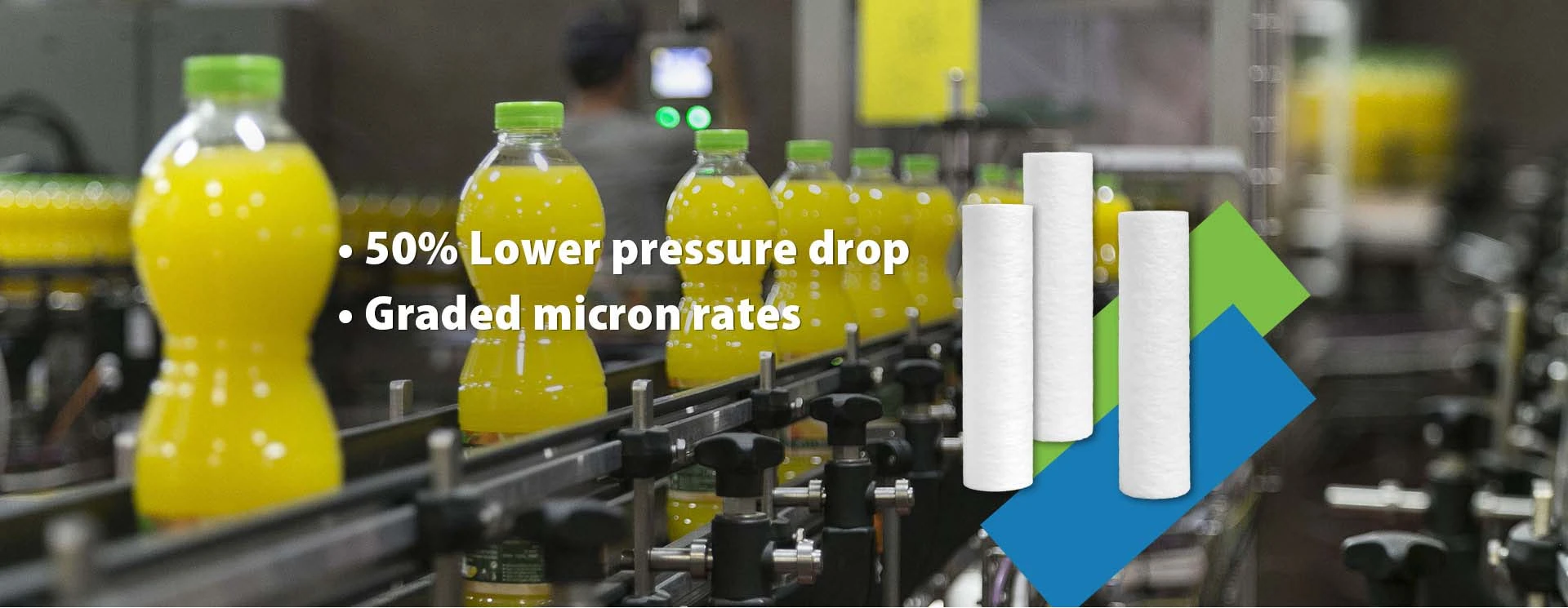 Depth melt blown filters